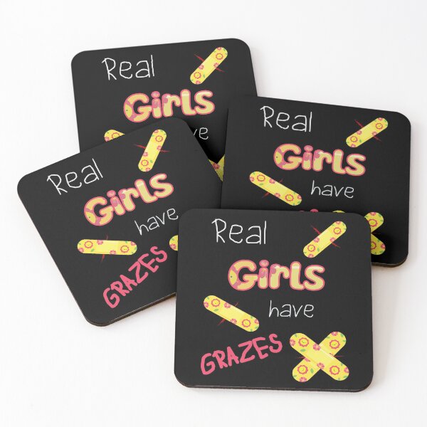 Item preview, Real Girls have scrapes og grazes - Play - Flowers designed and sold by Shirt-Designs.