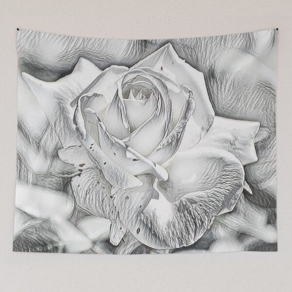 Item preview, The White Rose Illistration designed and sold by ReneeKennedy.