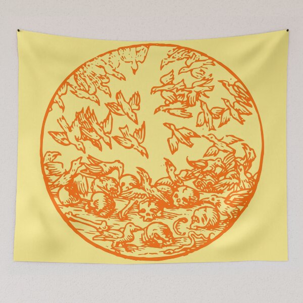 Item preview, Death Becomes Orange (on yellow) designed and sold by TheWhiteBear.