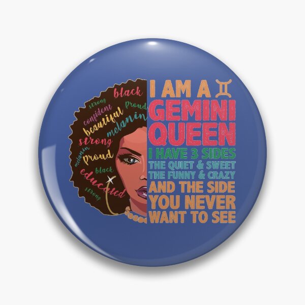 Item preview, I Am A Gemini Queen Proud African American Woman Natural Hair Black Girl Magic Birthday Gift designed and sold by alenaz.