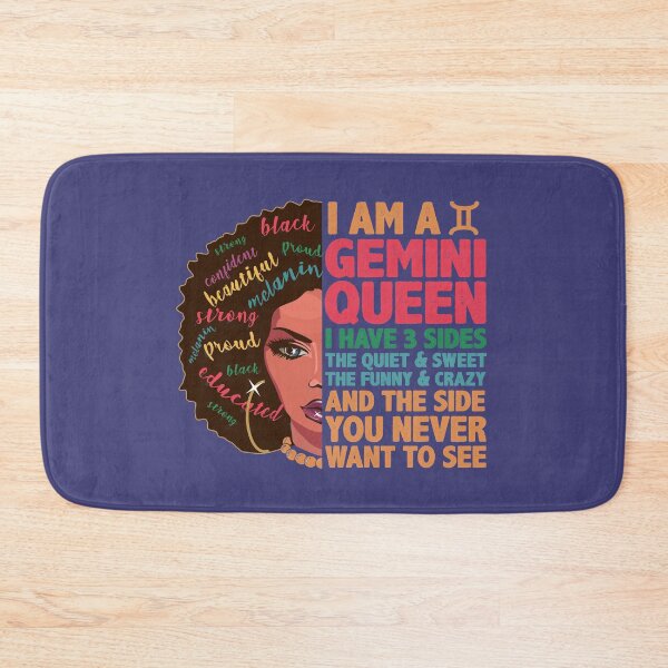 Item preview, I Am A Gemini Queen Proud African American Woman Natural Hair Black Girl Magic Birthday Gift designed and sold by alenaz.