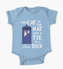The Cat in the Hat and a Tie in a Box One Piece - Short Sleeve