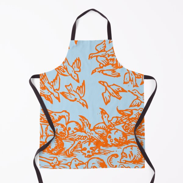 Item preview, Death Becomes Orange (on blue) designed and sold by TheWhiteBear.