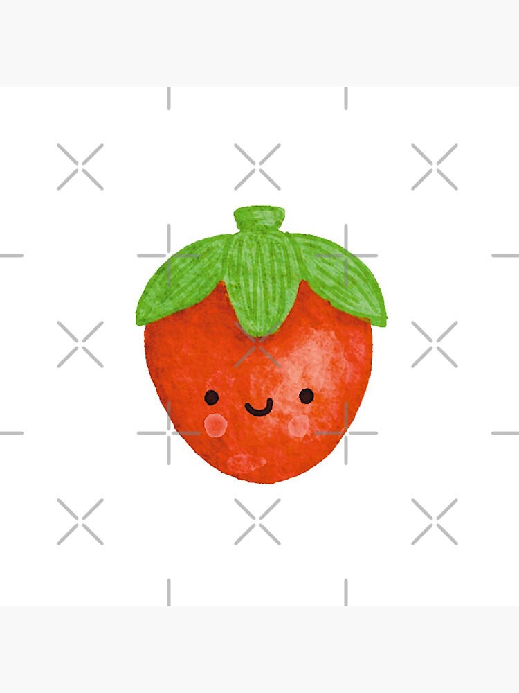 Cute Strawberry Drawing Image - Drawing Skill