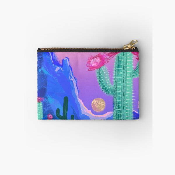 Item preview, Desert moon and cacti bloom designed and sold by orangerinka.