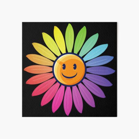 Indie Smiley Art Board Prints Redbubble