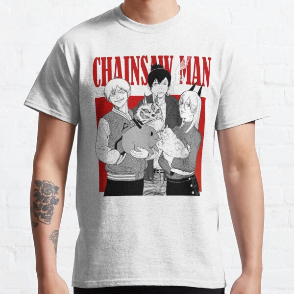 Denji Chainsaw Man T Shirts Redbubble - chainsaw man shirt roblox