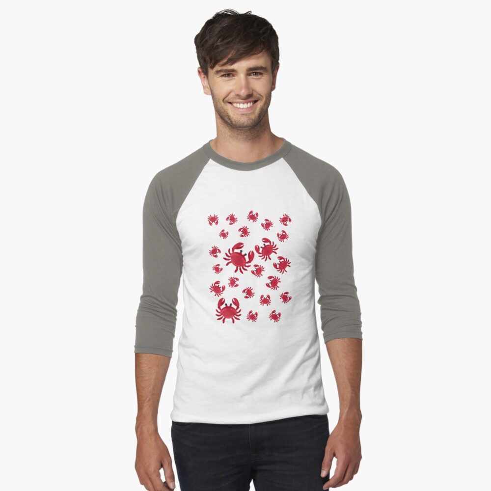 Vista previa del artículo con la obra «Camiseta ¾ estilo béisbol», diseñado y vendido por Happier-Knight.