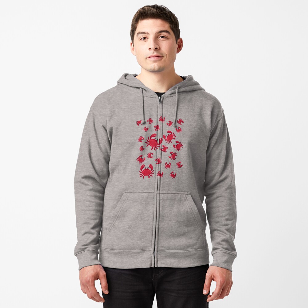 Vista previa del artículo con la obra «Sudadera con capucha y cremallera», diseñado y vendido por Happier-Knight.