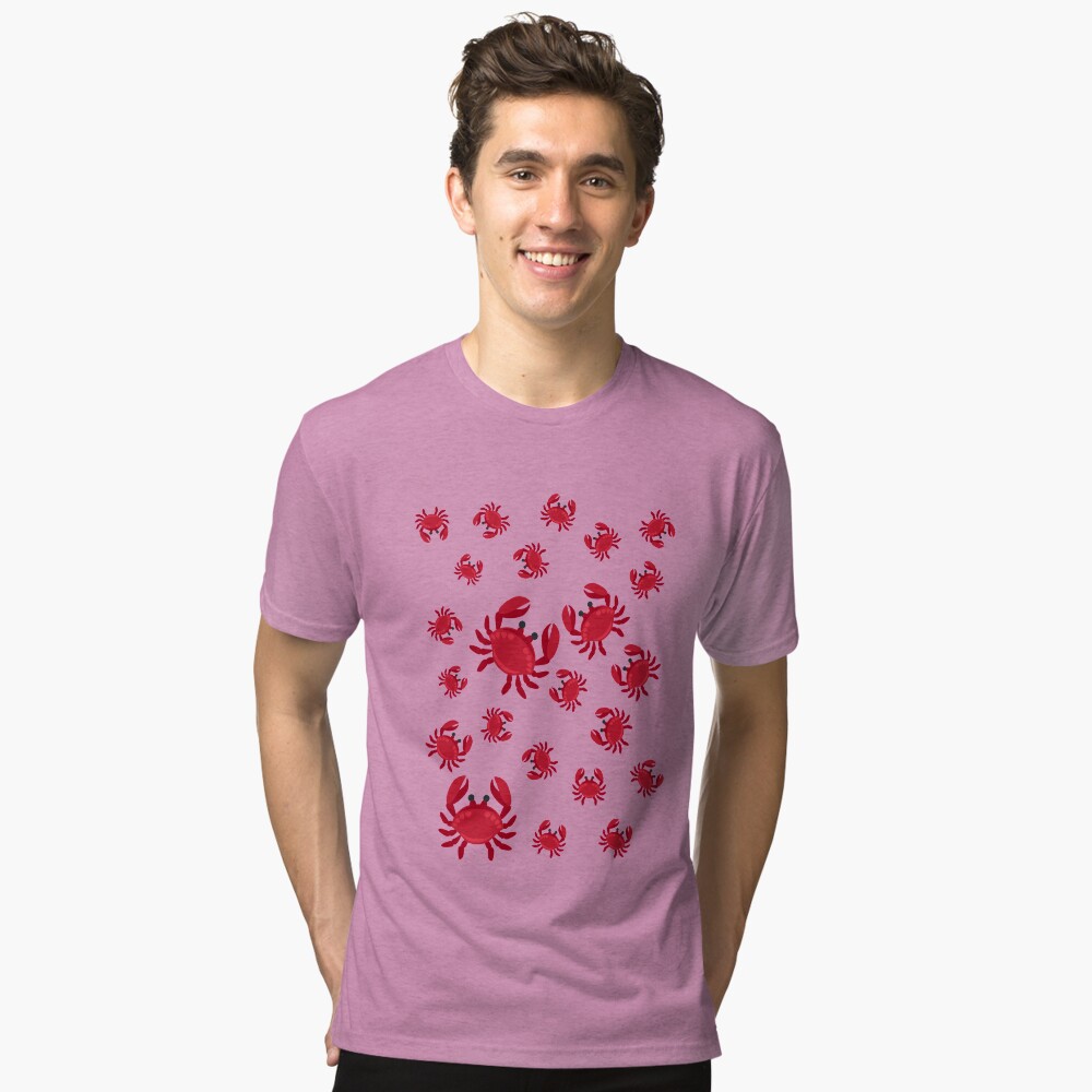 Vista previa del artículo con la obra «Camiseta de tejido mixto», diseñado y vendido por Happier-Knight.