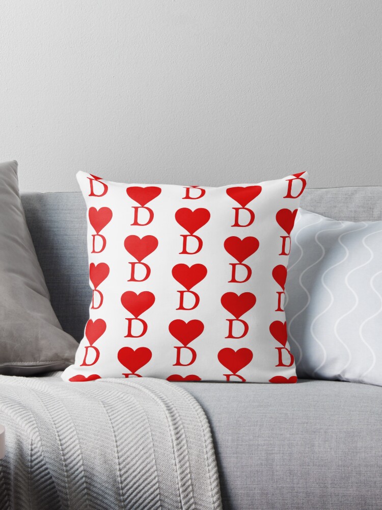 Initial shop throw pillow