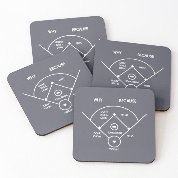 Item preview, abbott  costello whos on first   Whats on second I dont know is on third today is pitching tomorrows catching designed and sold by MustBeMuse.