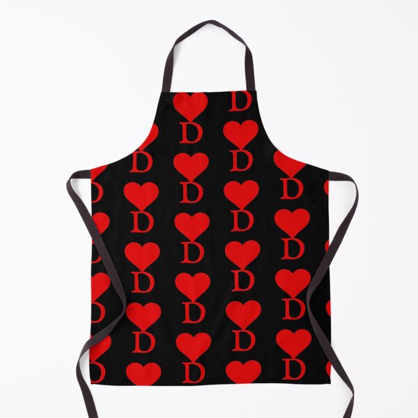Item preview, Heart with letter initial D || Black backgroung designed and sold by ronaldsonou.