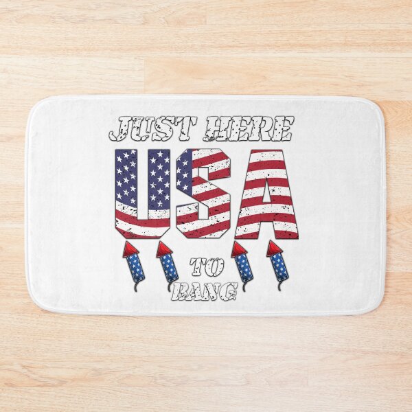 Item preview, Just Here To Bang tshirt 4th of july patriotic day designed and sold by king's Outfit.