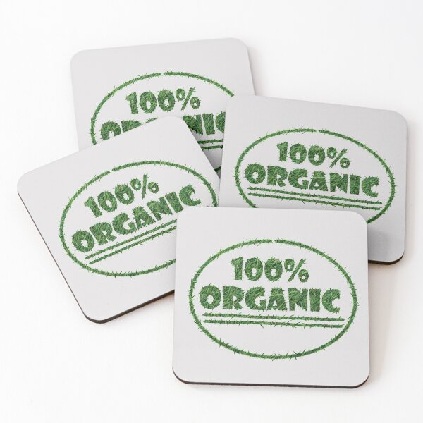 Item preview, 100% Organic Label : Grass Text effect with shadow designed and sold by OnigiriDoctor.