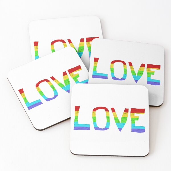 Item preview, Love Rainbow (white) designed and sold by ScarletPanda.