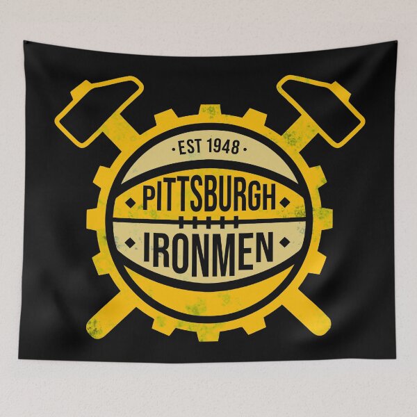 Item preview, Retro Distressed Pittsburgh Ironmen Defunct Basketball Design designed and sold by acquiesce13.