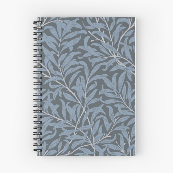 Item preview, William Morris Willow Floral Pattern Avio Blue and Balckboard Grey designed and sold by nouveaudecor.