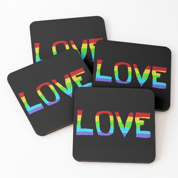 Item preview, Copy of Love Rainbow (black) designed and sold by ScarletPanda.