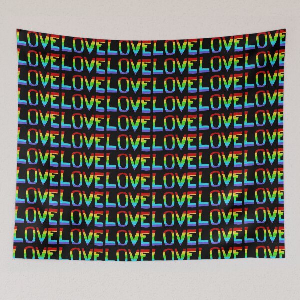 Item preview, Copy of Love Rainbow (black) designed and sold by ScarletPanda.