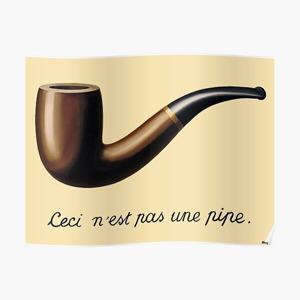Ceci n'est pas une pipe de René Magritte Poster