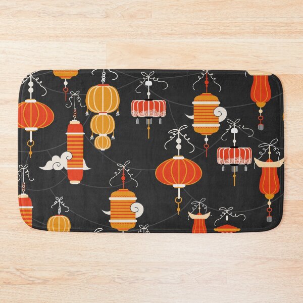 Item preview, Colorful Chinese Lanterns Pattern designed and sold by space-kitten.