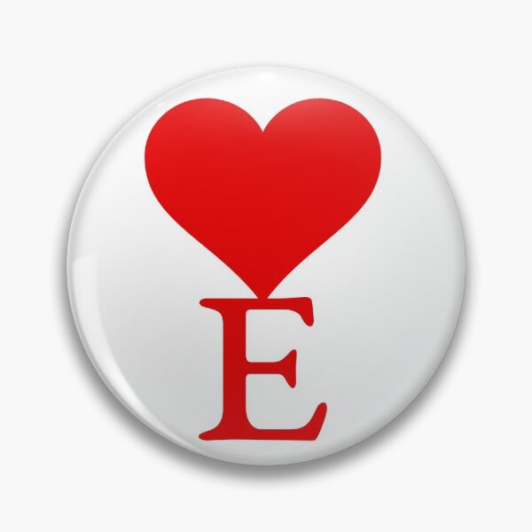 Item preview, Heart with letter initial E designed and sold by ronaldsonou.