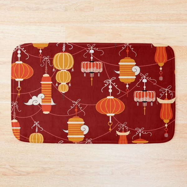 Item preview, Colorful Chinese Lanterns Pattern designed and sold by space-kitten.