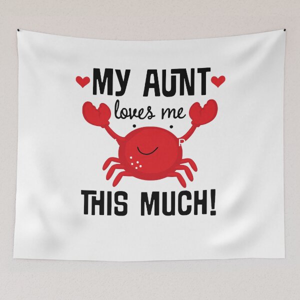 Item preview, my aunt loves me crab designed and sold by whatsyokidswear.