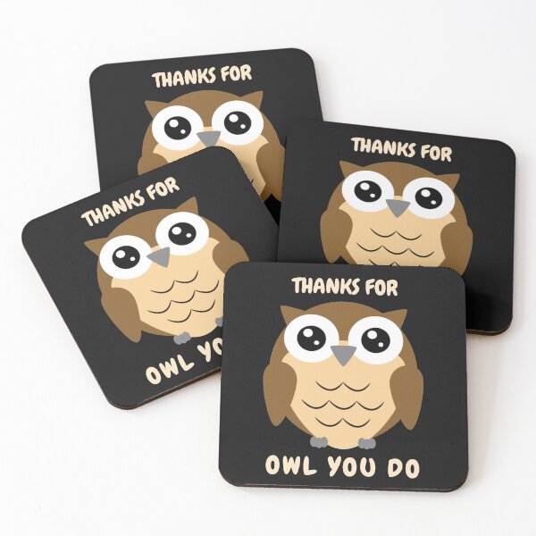 Item preview, THANKS FOR OWL YOU DO - CUTE OWL designed and sold by BadihanKhaled.