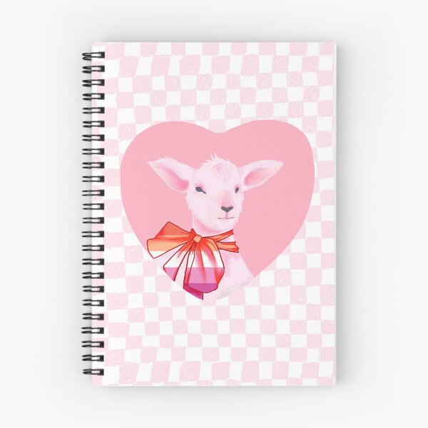 Item preview, Cottagecore pink lesbian goat designed and sold by MyYellowBird.