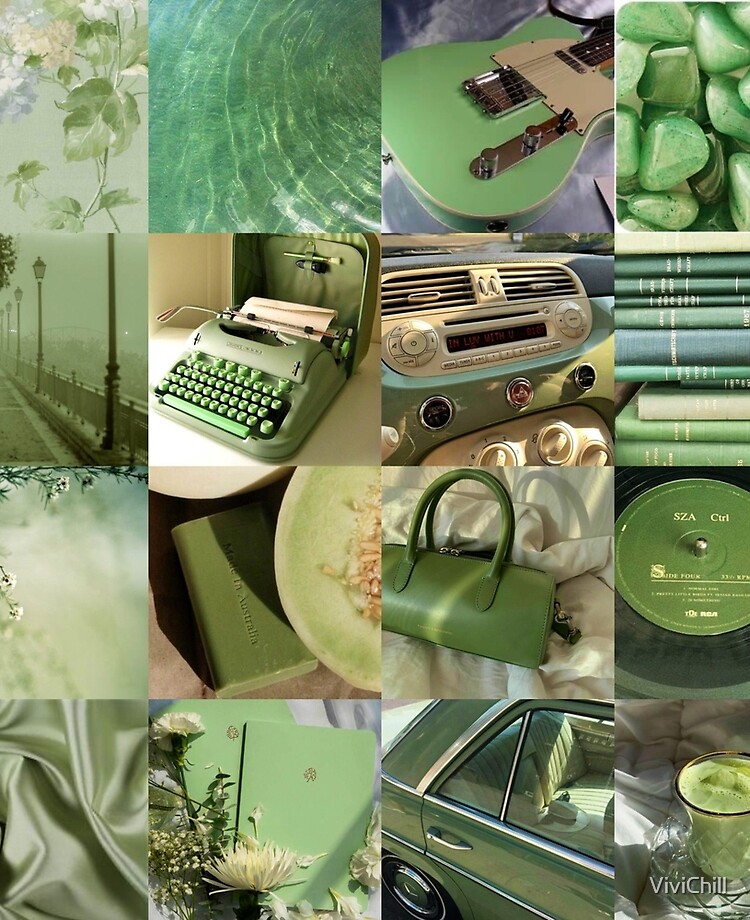 Sage green aesthetic collage Laptop Sleeve for Sale by SarahMiller2