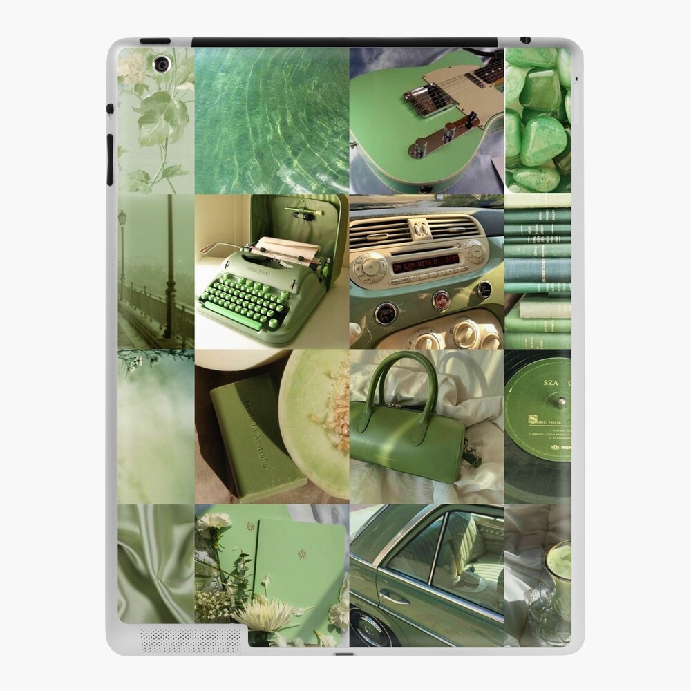 Green Vibes/ Aesthetic | iPad Case & Skin