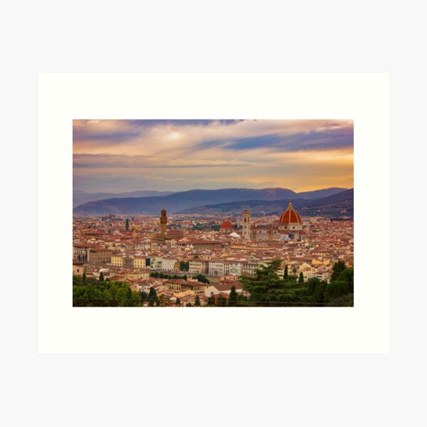 Item preview, Sunset over Florence designed and sold by Ilonka Miteva.