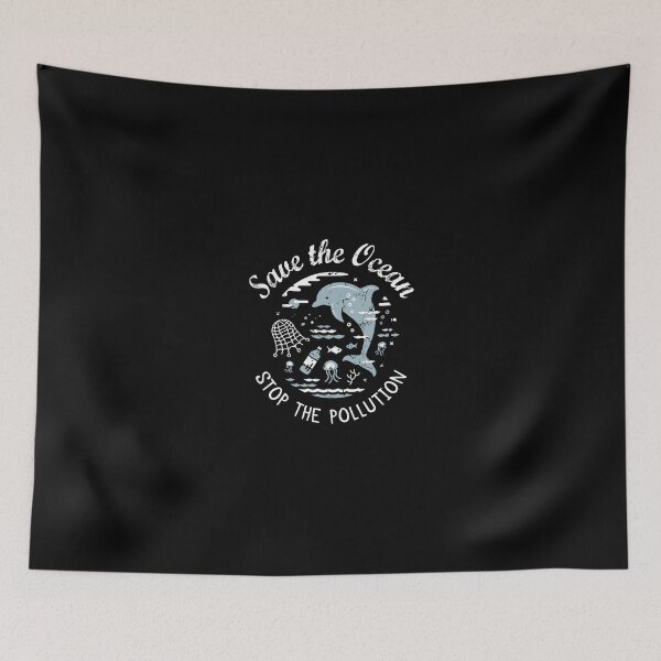 Item preview, Ocean Pollution Save The Ocean Stop The Pollution Dolphin designed and sold by cpaddensil.