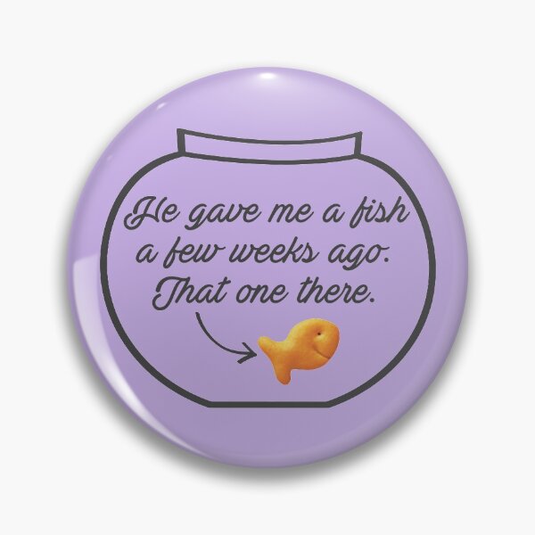 Item preview, CJ Cregg Goldfish Quote designed and sold by baranskini.