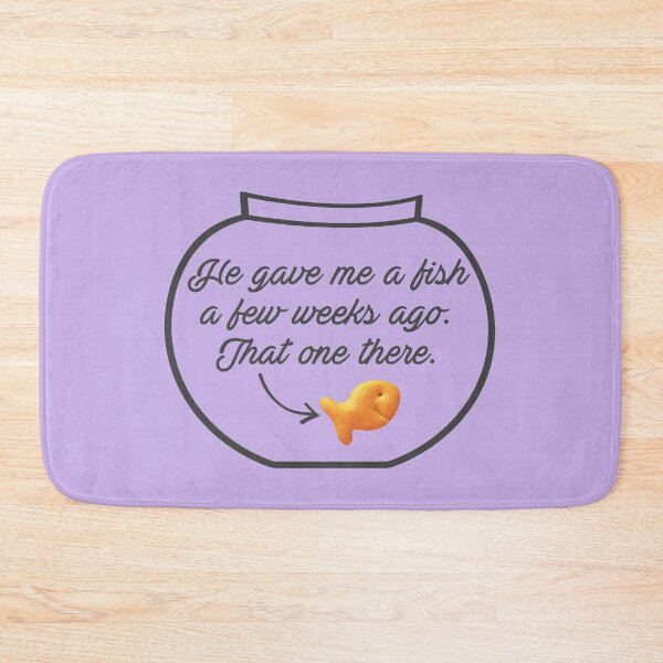 Item preview, CJ Cregg Goldfish Quote designed and sold by baranskini.