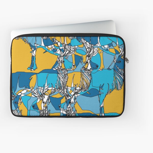 Item preview, blue & mustard ELK designed and sold by fgood.