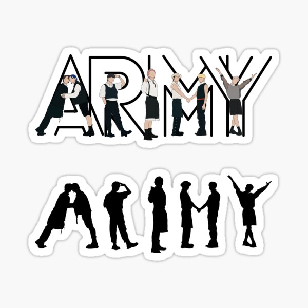 Artikel-Vorschau von BTS ARMY Butter Silhouette, Butter Illustration Stickerpaket, designt und verkauft von NoonaStudio.