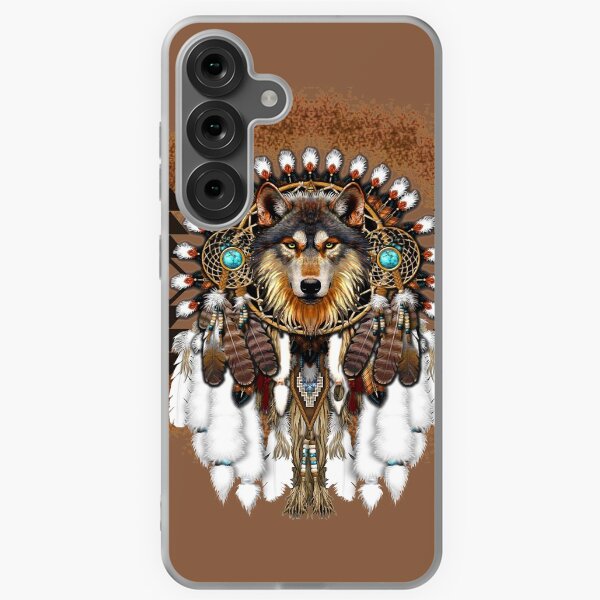 Item preview, Native American Wolf Dreamcatcher designed and sold by lehnhattien.