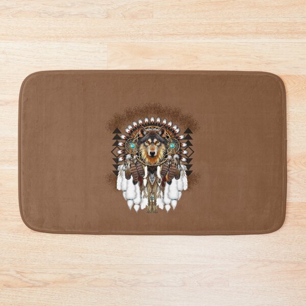 Item preview, Native American Wolf Dreamcatcher designed and sold by lehnhattien.