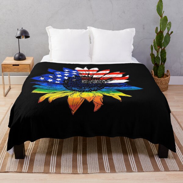 Item preview, 4th Of July Love Sunflower Patriotic American Flag designed and sold by Raminovitch.