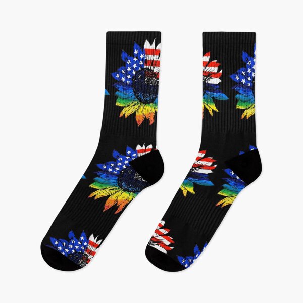 Item preview, 4th Of July Love Sunflower Patriotic American Flag designed and sold by Raminovitch.
