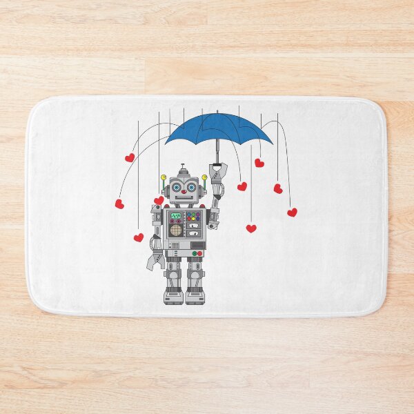 Item preview, Raining Love Robot designed and sold by DQbd.