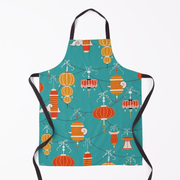 Item preview, Colorful Chinese Lanterns Pattern designed and sold by space-kitten.