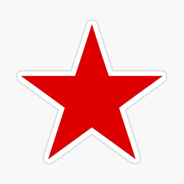 Red Star Sticker