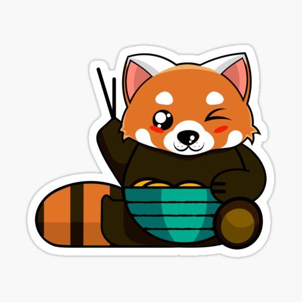 Kawaii Red Panda Stickers Redbubble