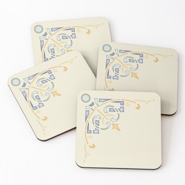 Item preview, Art Nouveau Abstract Stencil from the Alabastine Catalog designed and sold by MiakadoArts.