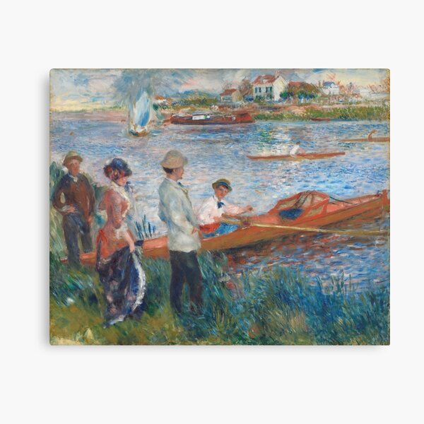 Oarsmen at Chatou (1879) by Pierre-Auguste Renoir Canvas Print