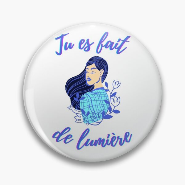 Item preview, You are made of light - french language words theme gifts (aqua blue) designed and sold by RebelliousRosee.